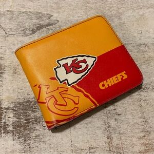 Kansas City Chiefs Faux Leather Bi Fold wallet Chiefs Fan Merchandise